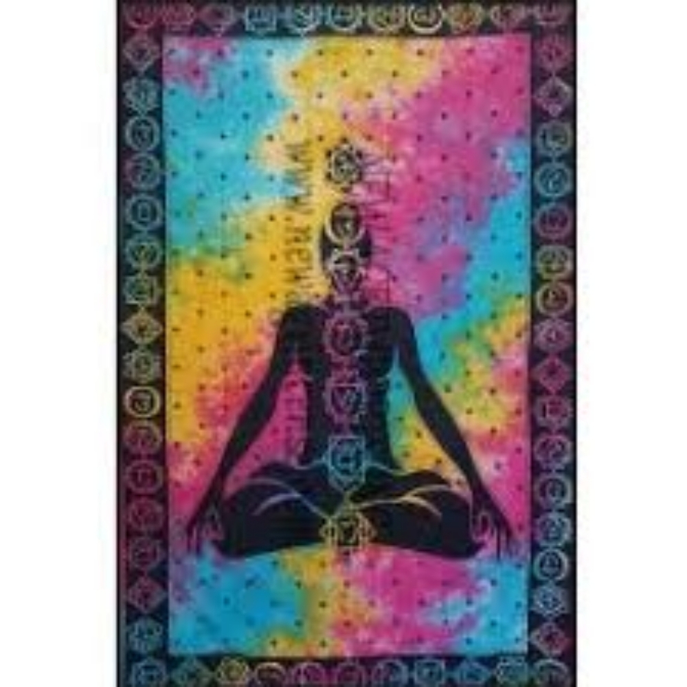 Small Tie Dye Chakra Tapestry